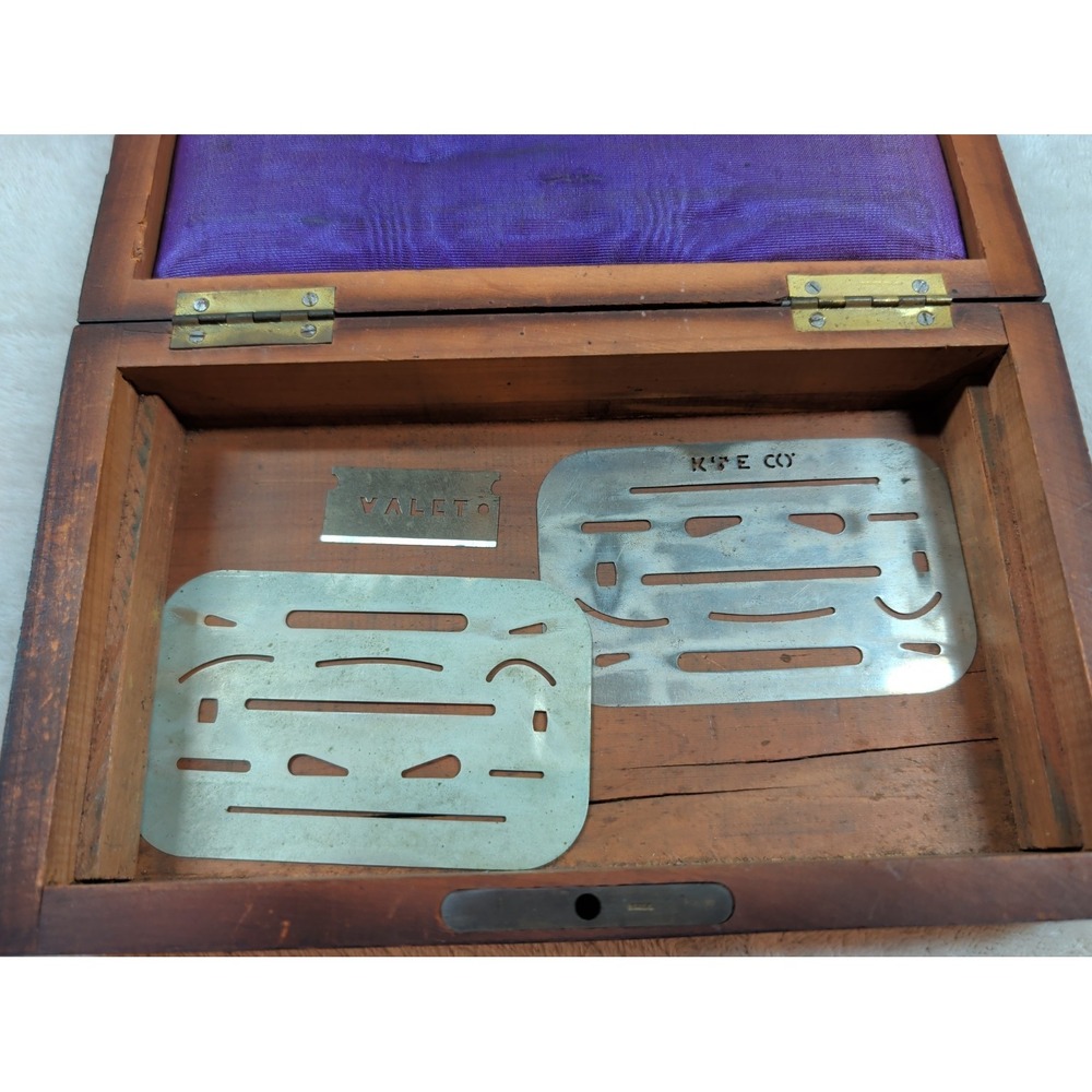 Antique Compas Superieurs Brevete SGDG Drafting Set Rosewood Case French Brass - Picture 9 of 11